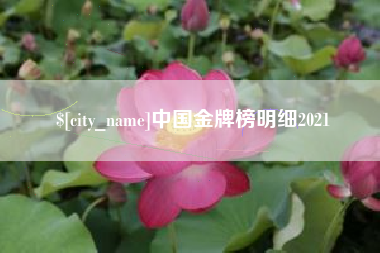 肇州中国金牌榜明细2021