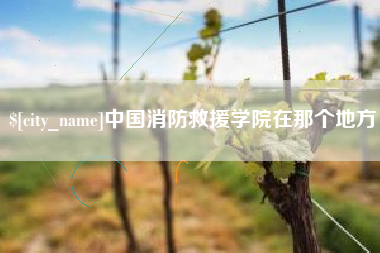 肇州中国消防救援学院在那个地方