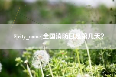 肇州全国消防日是第几天？