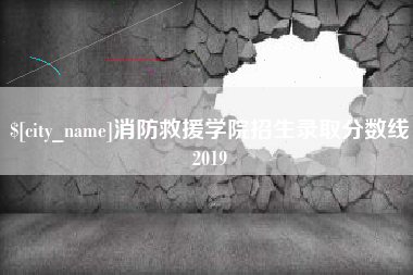 肇州消防救援学院招生录取分数线2019