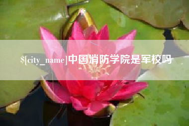 肇州中国消防学院是军校吗