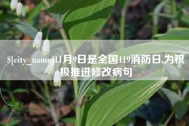 肇州11月9日是全国119消防日,为积极推进修改病句