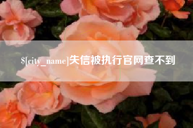 肇州失信被执行官网查不到