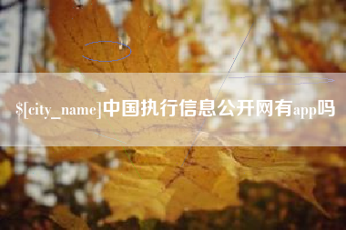 肇州中国执行信息公开网有app吗
