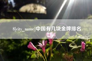 肇州中国有几块金牌排名