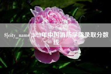 肇州2021年中国消防学院录取分数线