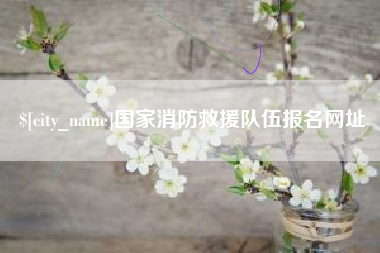 肇州国家消防救援队伍报名网址