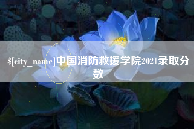 肇州中国消防救援学院2021录取分数