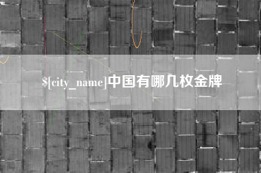 肇州中国有哪几枚金牌