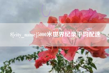 肇州5000米世界纪录平均配速
