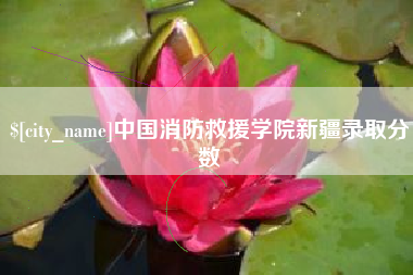 肇州中国消防救援学院新疆录取分数