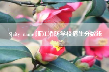 肇州浙江消防学校招生分数线