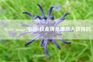 肇州中国6枚金牌是哪些人获得的