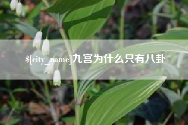 肇州九宫为什么只有八卦