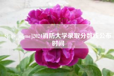 肇州2024消防大学录取分数线公布时间