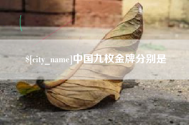 肇州中国九枚金牌分别是
