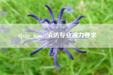 肇州消防专业视力要求