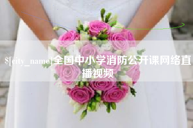 肇州全国中小学消防公开课网络直播视频