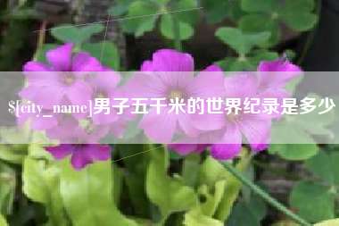 肇州男子五千米的世界纪录是多少
