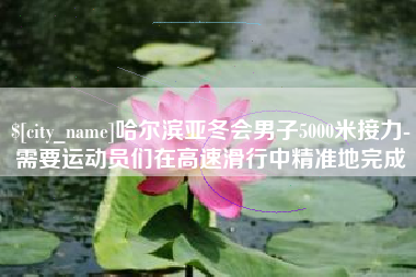 肇州哈尔滨亚冬会男子5000米接力-需要运动员们在高速滑行中精准地完成