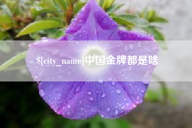 肇州中国金牌都是啥