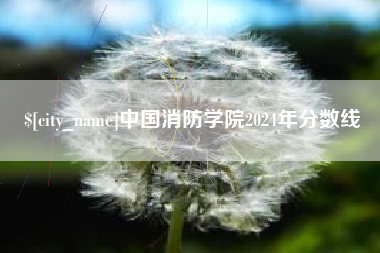 肇州中国消防学院2024年分数线
