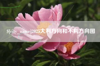 肇州2025大利方向和不利方向图