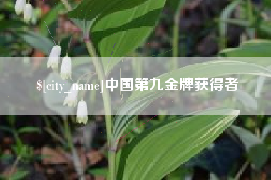 肇州中国第九金牌获得者