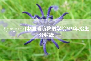 肇州中国消防救援学院2024年招生分数线