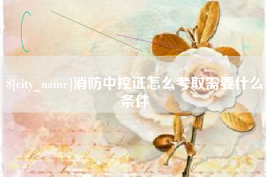 肇州消防中控证怎么考取需要什么条件