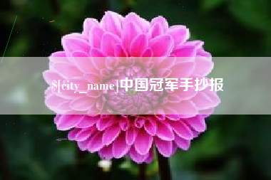 肇州中国冠军手抄报