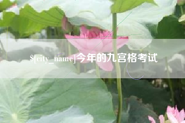 肇州今年的九宫格考试